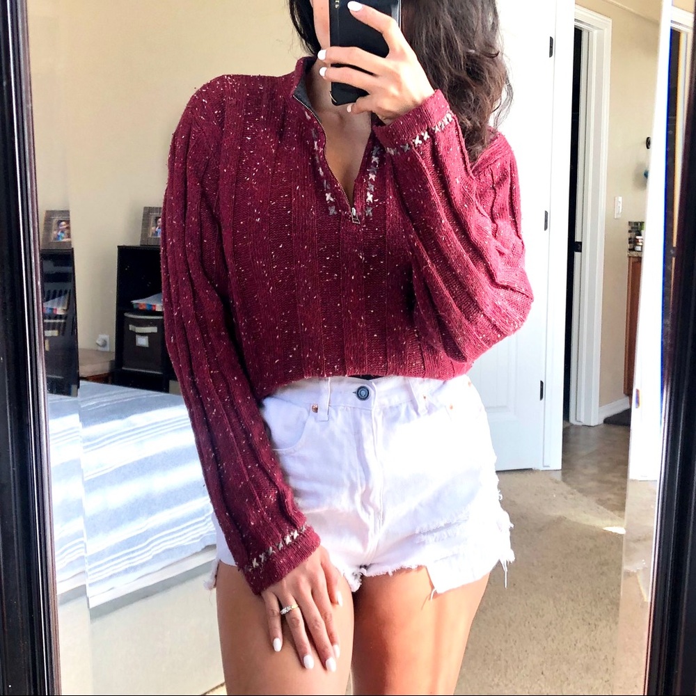 Woolrich Ruby Wool Blend Ribbed Pullover Sweater - image 1